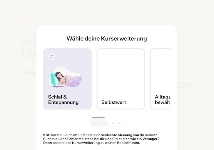 Selfapy app design